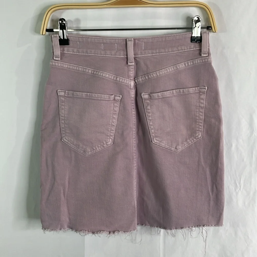 Hollister ultra high-rise lavender mauve denim skirt